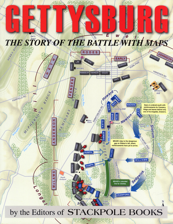 Gettysburg: The Story of the Battle with Maps, The Editors of Stackpole Books