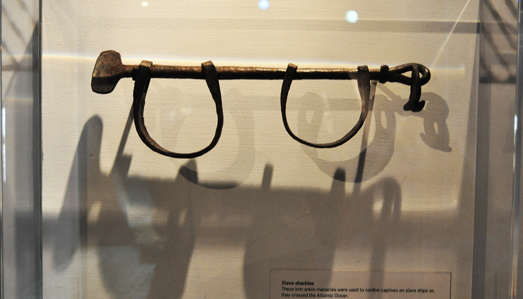 Slave shackles, From Slavery to Freedom, Heinz History Center Slave shackles, From Slavery to Freedom, Heinz History Center