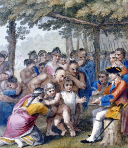 The Indians Delivering up the English Captives to Colonel Bouquet