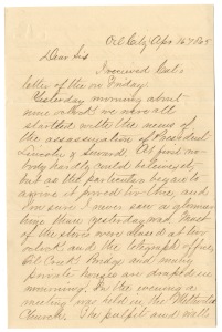 Edwin Dawson's letter, April 16, 1865