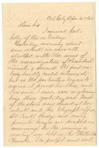 Edwin Dawson's letter, April 16, 1865 