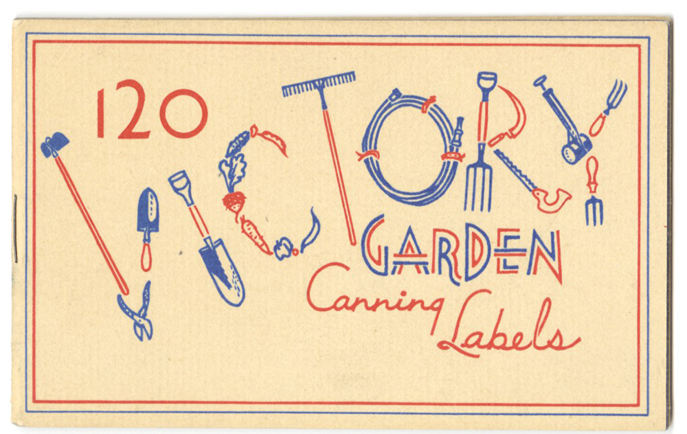 Victory Garden canning labels cover