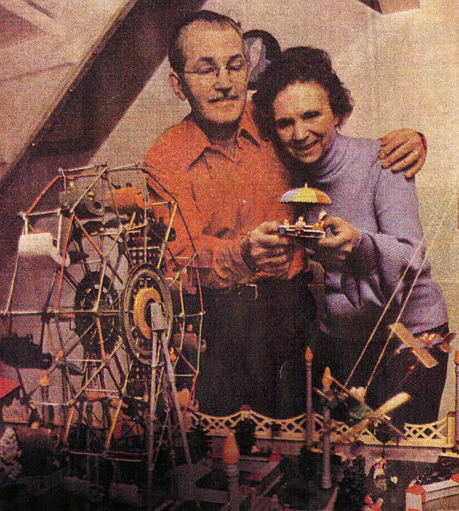 Frank Salisbury and his miniature amusement park.