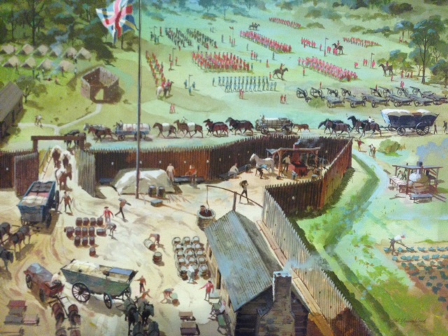 Troops Assembling at Fort Bedford, by Nat Youngblood