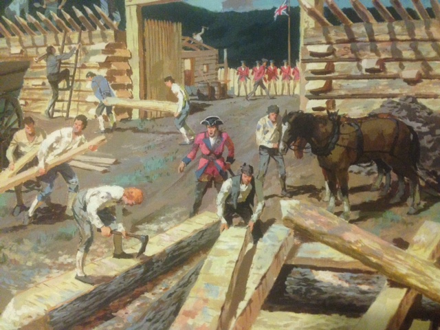Construction of Fort Ligonier, by Nat Youngblood