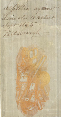 Philadelphia Athletic Club cloth uniform piece