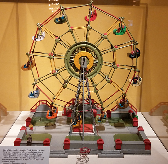 Hand-carved Ferris wheel
