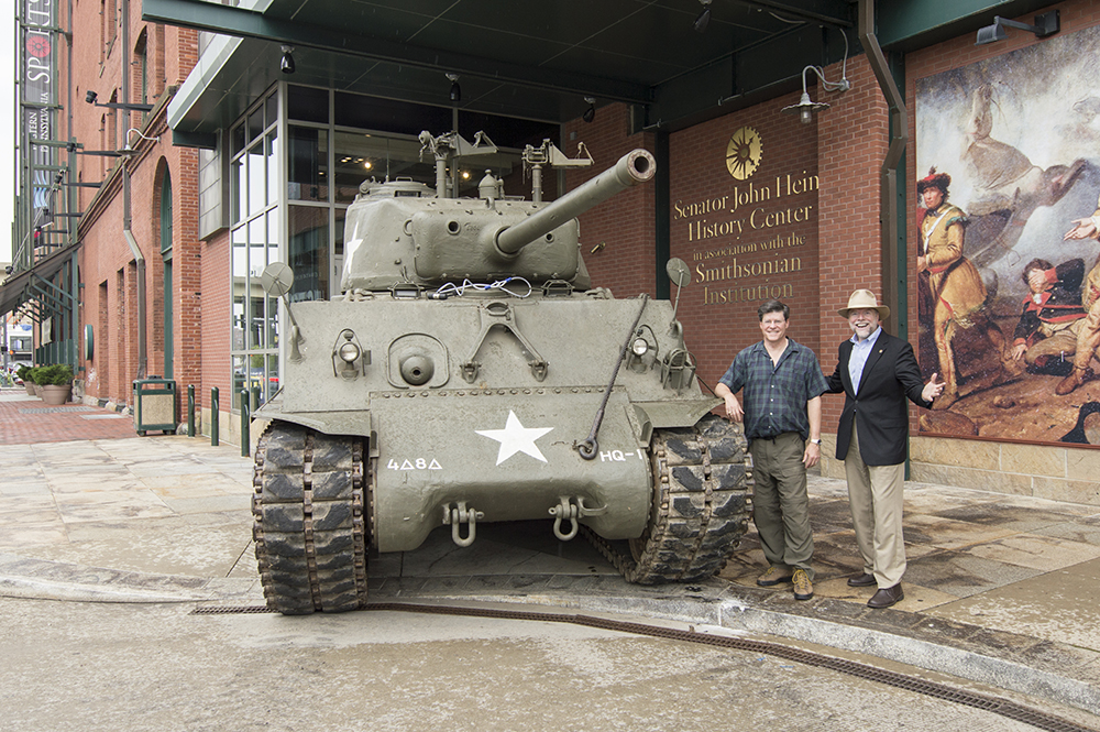 Sherman tank at the History Center