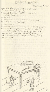 Anticipating Mollie Katzen’s hand-drawn “Moosewood” cookbook by 20 years, Monongahela’s Fine Arts Club shared their favorite recipes in 1955.