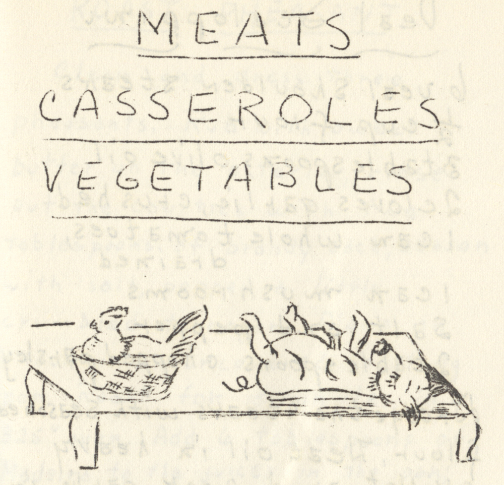 Anticipating Mollie Katzen’s hand-drawn “Moosewood” cookbook by 20 years, Monongahela’s Fine Arts Club shared their favorite recipes in 1955.