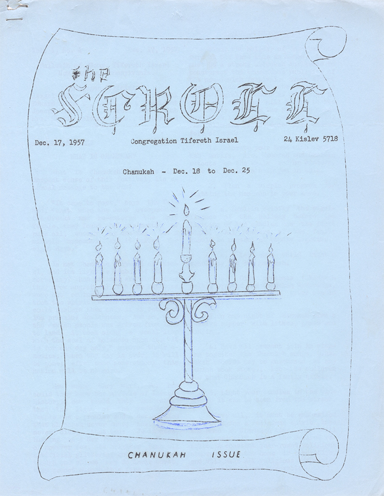 New Castle’s Congregation Tifereth Israel offered a primer of its own in its 1957 Hanukkah newsletter. New Castle’s Congregation Tifereth Israel offered a primer of its own in its 1957 Hanukkah newsletter.