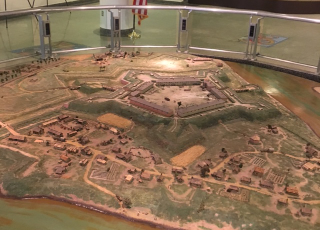 Fort Pitt diorama after cleaning