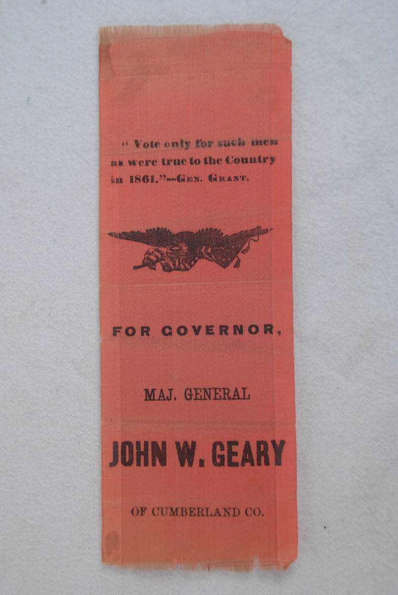 John W. Geary campaign ribbon | 2015.22.46 | Heinz History Center Collections