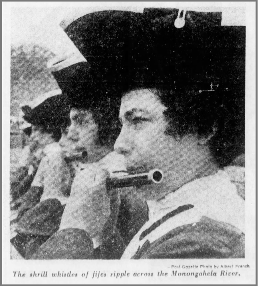 Fife and drum at the Fort Pitt Museum, July 3, 1972. | Pittsburgh Post-Gazette.