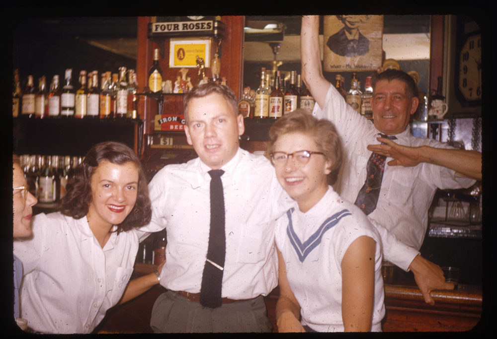 Friends gather in Joe G’s bar in East Liberty, 1953. Heinz History Center collections. Friends gather in Joe G’s bar in East Liberty, 1953. Helen Wilson Photo Collection, 1999.0142, Detre Library & Archives, Heinz History Center.
