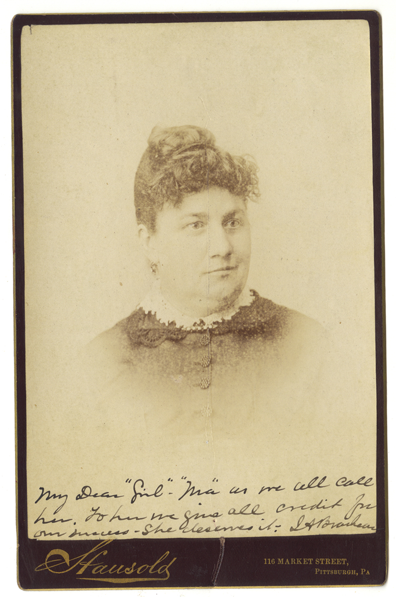 Cabinet card of Phoebe Brashear, Heinz History Center