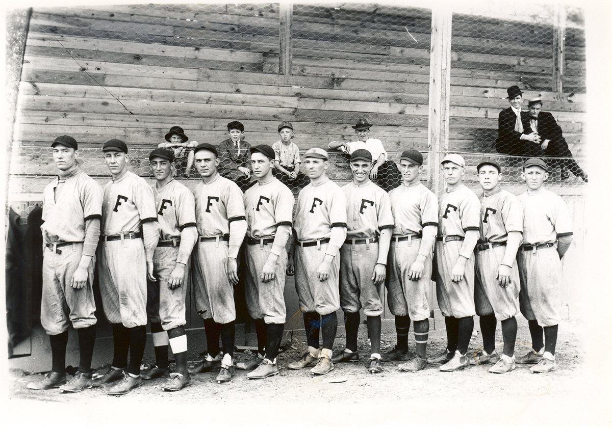 FRANCE COLLECTION-M-B006-F016-I0197 France’s photograph of the Fairmont Fairies, who were the 1912 champions of the Ohio-Pennsylvania League.