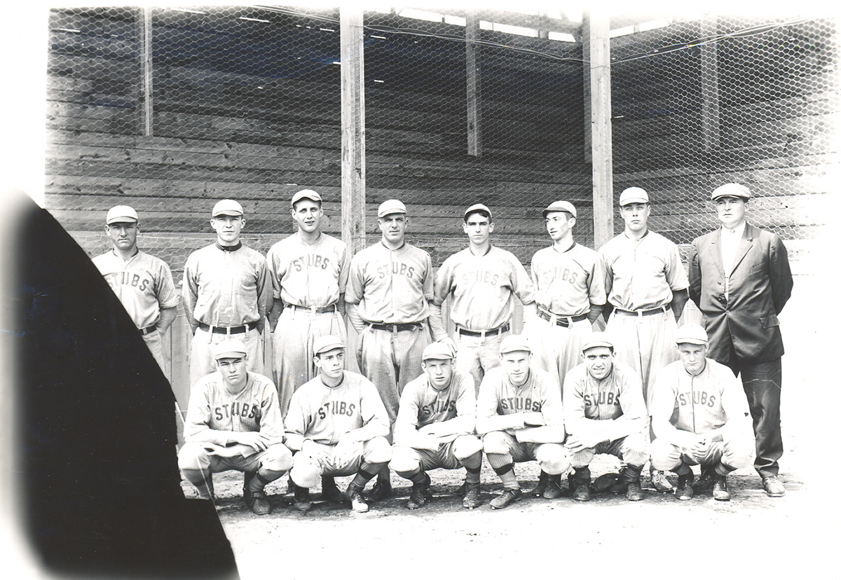 Frank France’s photograph of the 1912 Steubenville Stubs.