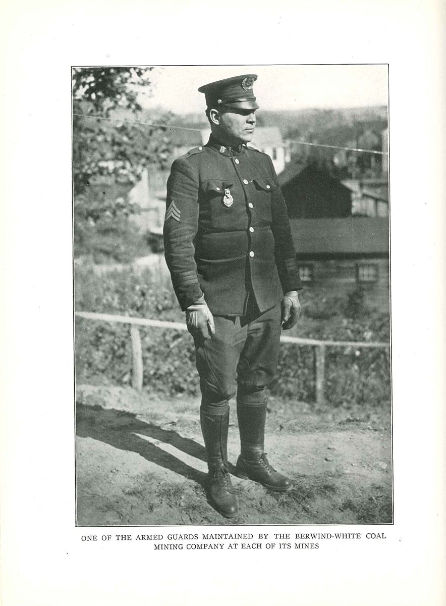 Portrait of a Berwind-White Coal Company Police officer, 1920s.