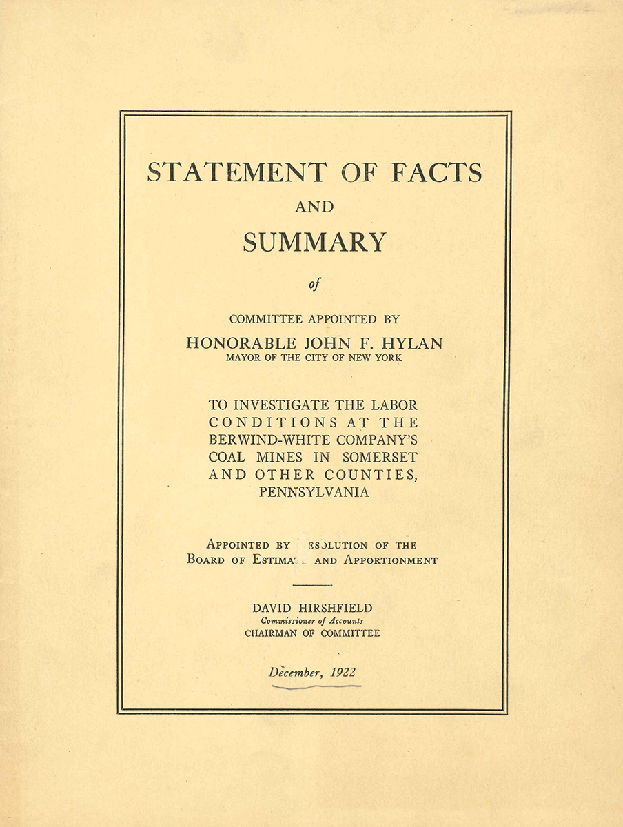 1922 Pamphlet Cover 1922 Pamphlet Cover