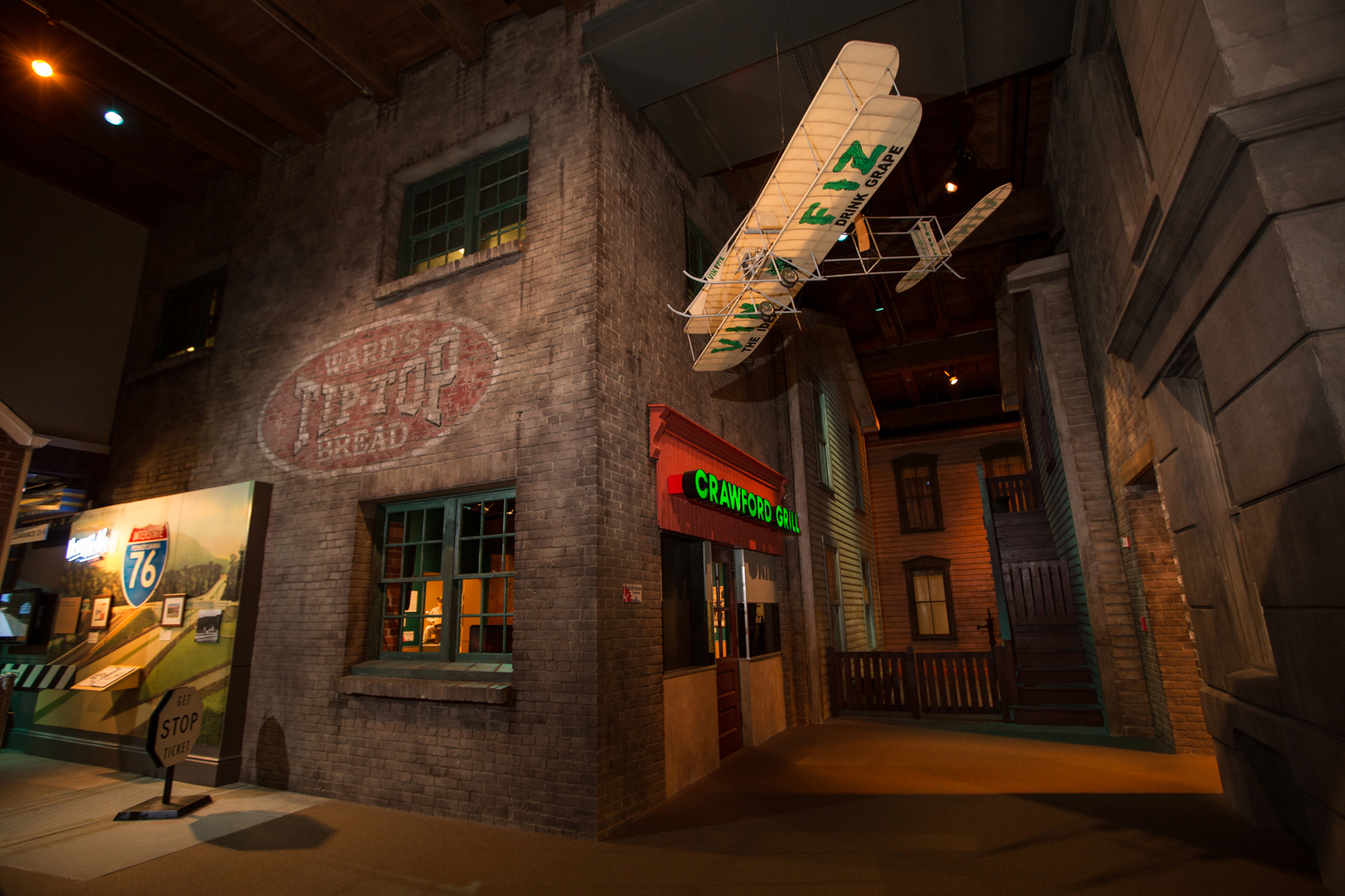 Vin Fiz replica in Pittsburgh: A Tradition of Innovation exhibit.