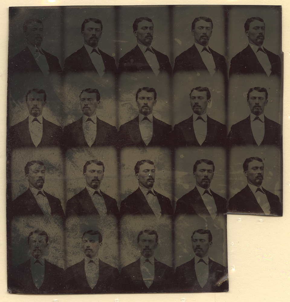 Repeating gem tintypes on display in #Pixburgh, c. 1870. On loan from the Smithsonian’s National Museum of American History.