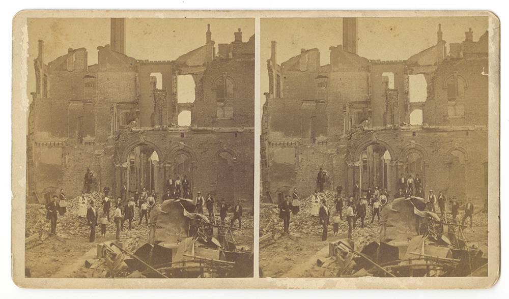 Stereograph card, “The Railroad War at Pittsburgh, July 21-22, 1877.” Stereograph card, “The Railroad War at Pittsburgh, July 21-22, 1877.” | #Pixburgh | Heinz History Center
