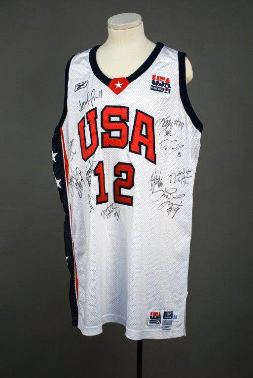 U.S. Olympic Women’s basketball jersey, 2004. Gift of Robert Gallagher.