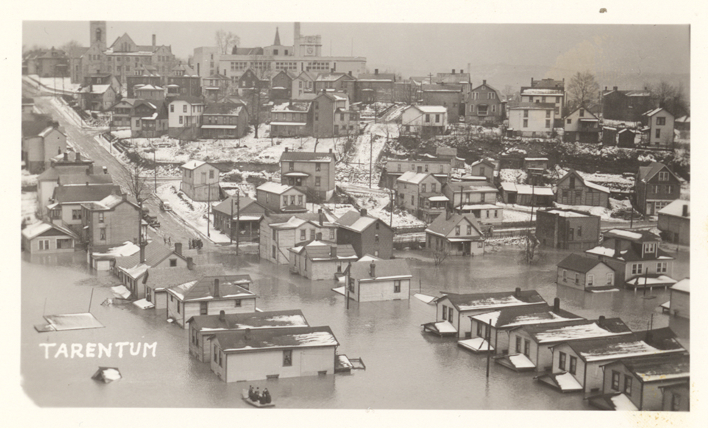 Postcard of Tarentum, Pa., 1936 flood. | St. Patrick's Day Flood | Heinz History Center