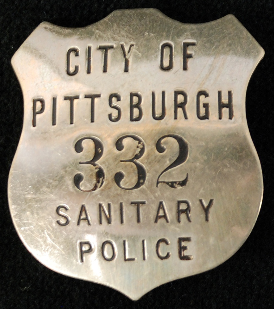 Officer badge, City of Pittsburgh Sanitary Police, 1910s. | Heinz History Center
