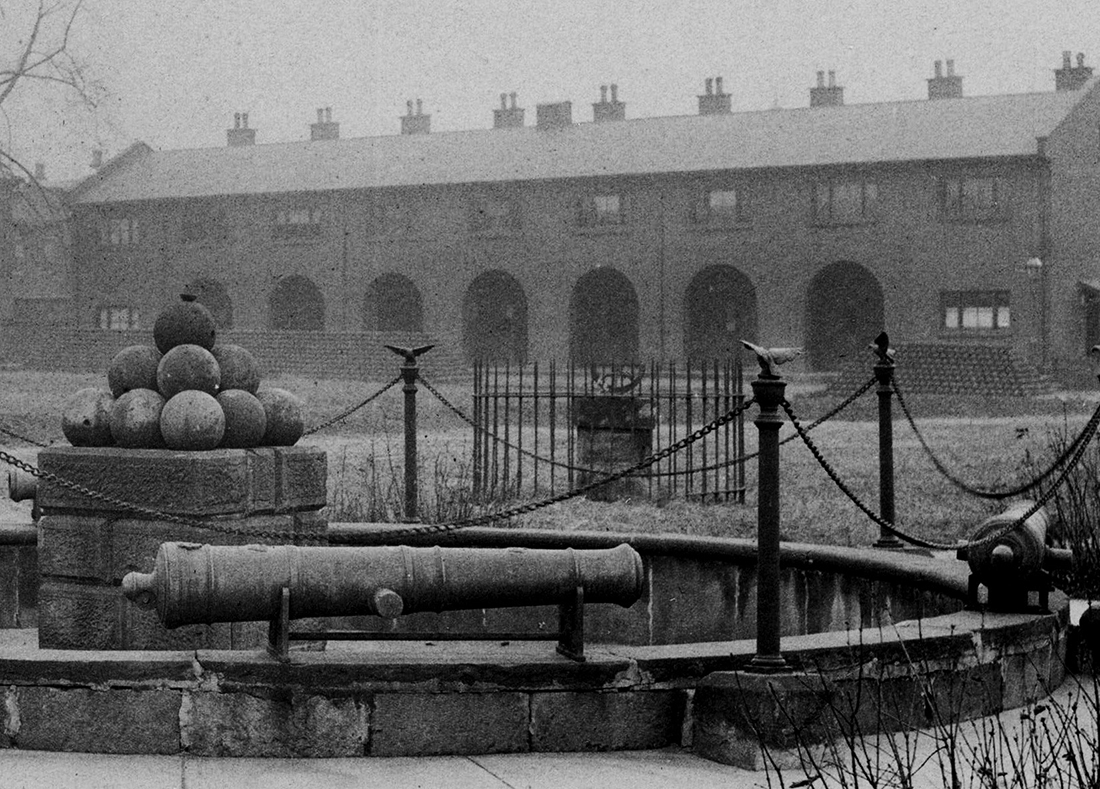 Allegheny Arsenal - Stacked 29th Street barracks, 1905