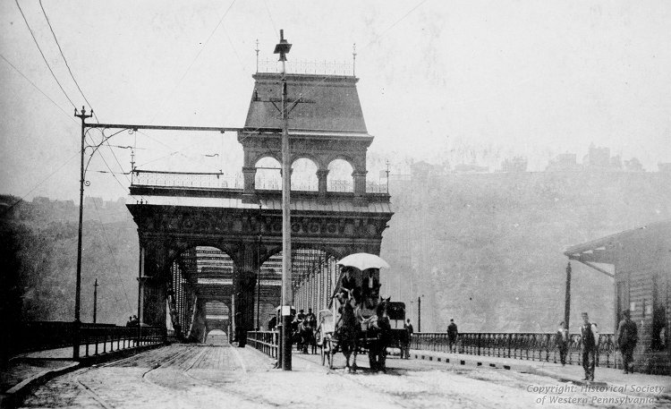 Smithfield Street Bridge, 1894, Jones & Laughlin Steel Corporation Collection Photographs, Detre Library & Archives at the History Center Smithfield Street Bridge, 1894, Jones & Laughlin Steel Corporation Collection Photographs, Detre Library & Archives at the History Center