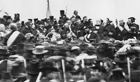 Lincoln after delivering his Gettysburg Address.