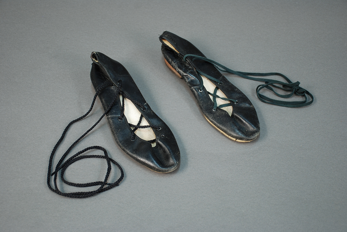 Mary Ferro’s dance shoes, 1980s. Heinz History Center Collections, gift of Mary Ferro.