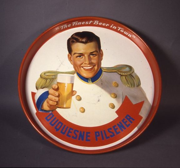 Advertising premium tray for Duquesne Pilsener, 1950s. | Heinz History Center