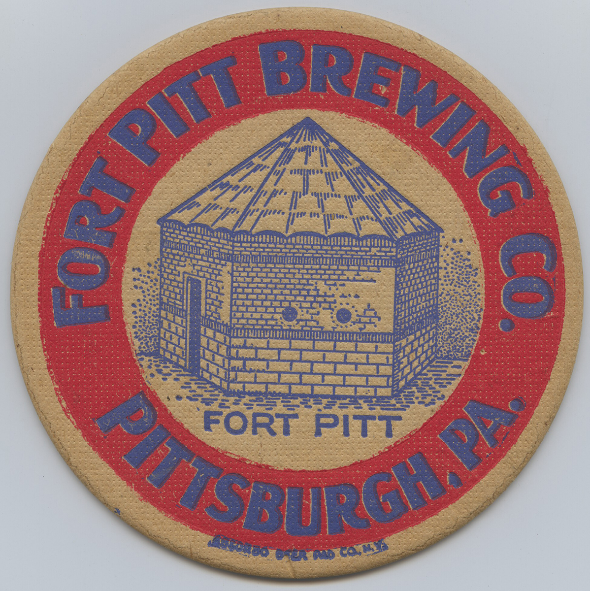 Coaster for the Fort Pitt Brewing Company, 1935. | Heinz History Center
