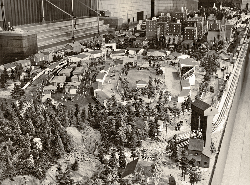 The Christmastown miniature village at the Buhl.