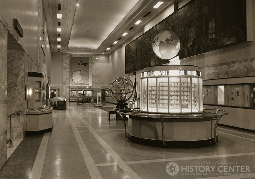 The Buhl’s Main Hall featured a circular Periodic Table exhibit.