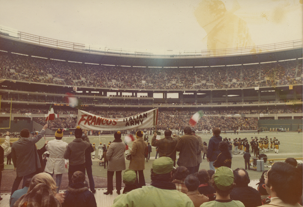 Franco’s Italian Army cheers on the Steelers, December 23, 1972. Franco’s Italian Army cheers on the Steelers, December 23, 1972. | Heinz History Center