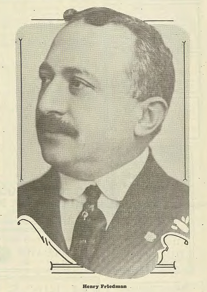 Henry Friedman (1870-1934) came to McKeesport in 1899, after a decade in New York City and Philadelphia. He became a leading member of the Jewish community and a respected figure in the local business community. Jewish Criterion, March 2, 1928, page 22, Pittsburgh Jewish Newspaper Project.