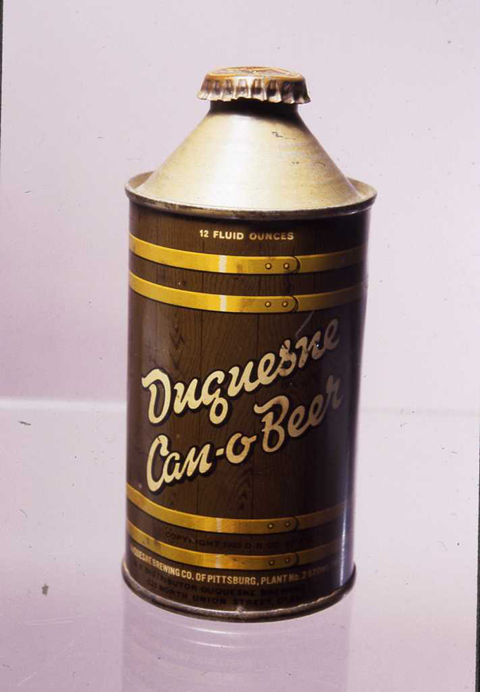Duquesne Brewing Company Can-O-Beer, probably 1940s or 1950s. | Heinz History Center
