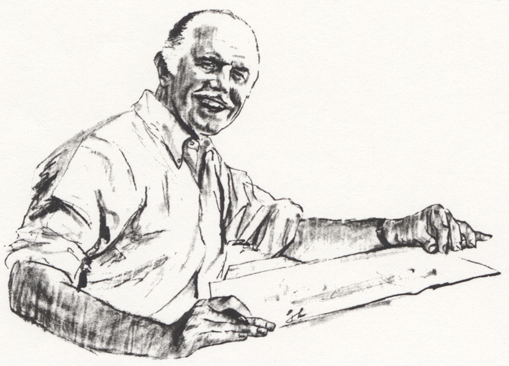 J. Howard Miller Self Portrait. Courtesy of April Cass-Buono.