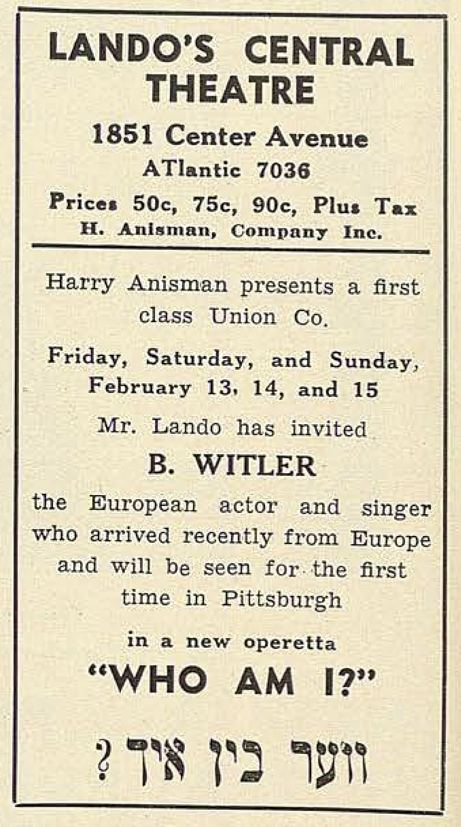 Jewish Criterion, February 13, 1942.