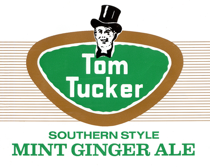 The current label of Tom Tucker Mint Ginger Ale, a staple of Western Pennsylvania pop drinkers.