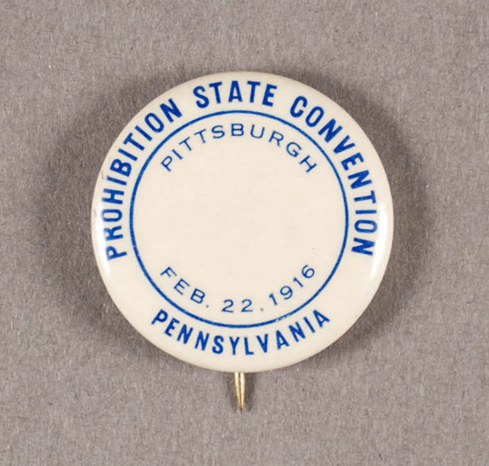 Prohibition State Convention button, 1916.