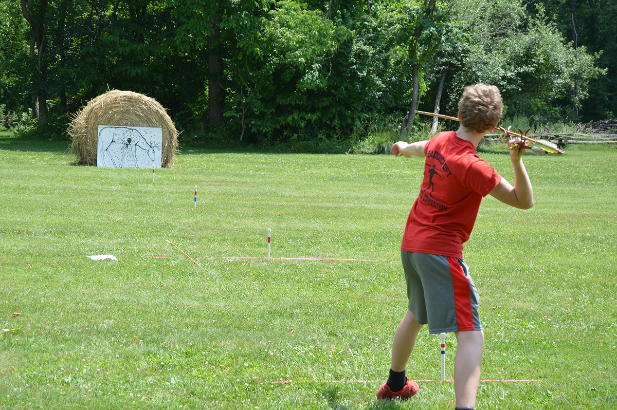 The atlatl competition at Meadowcroft.