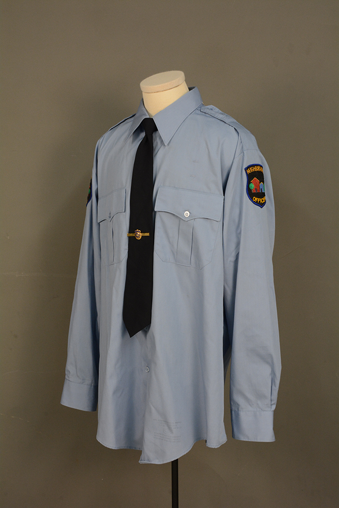 Officer Clemmons shirt and tie, c. 1990.