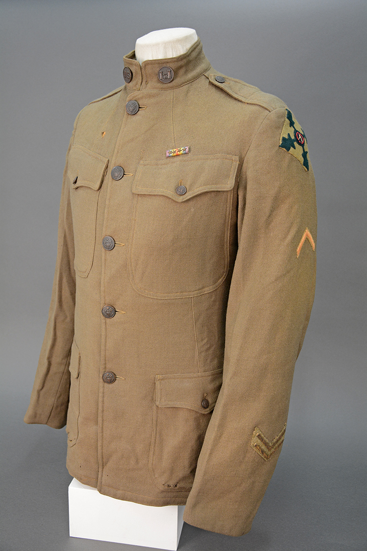 Gibson’s uniform jacket. Andrew Masich collection, photo by Liz Simpson.