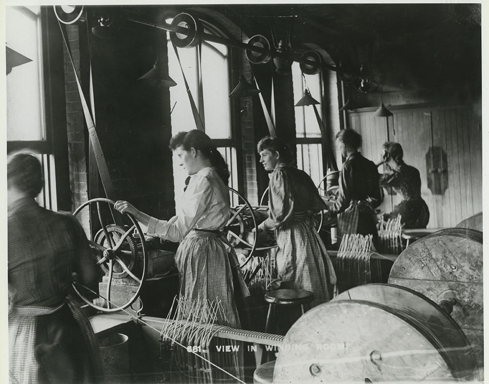 Women workers in the Westinghouse Electric Corporation winding room, early 1900s.