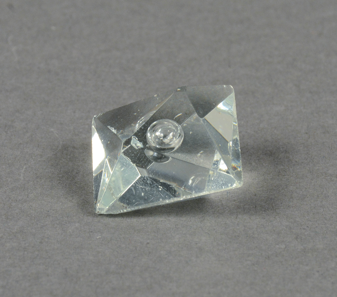 Glass prism, 1930s. Gift of Frances Gugan Cecil.